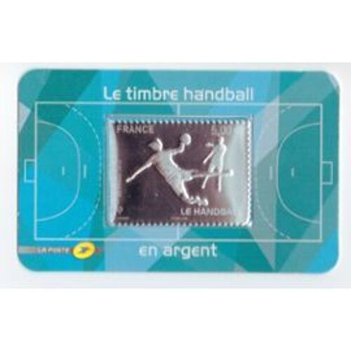 Timbre Handball En Argent