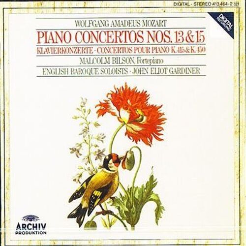Wolfgang Amadeus Mozart: Piano Concertos Nos. 13 & 15 - Malcolm Bilson / English Baroque Soloists / John Eliot Gardiner