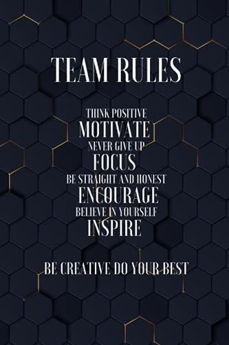 Team Rules: Notebook Journal For Employees - Team | Lined Blank Notebook Journal.