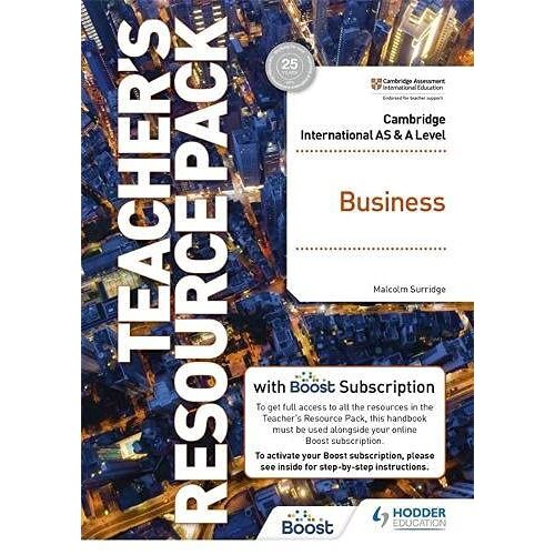 Cambridge International As And A Level Business Teacher's Resource Pack