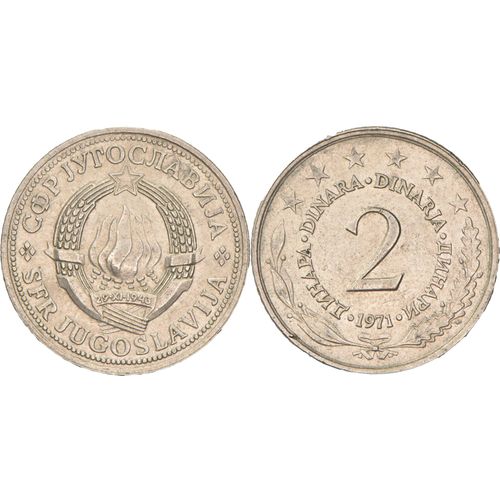 Yougoslavie - 1971 - 2 Dinars - B049
