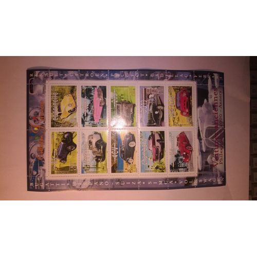 Timbres Voitures Anciennes Philexjeunes 2000 Annecy