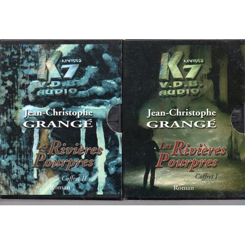 Coffret 1 & 2 Les Rivières Pourpres Jean Christophe Grange V.D.B. Audio Livres K7 X 8 