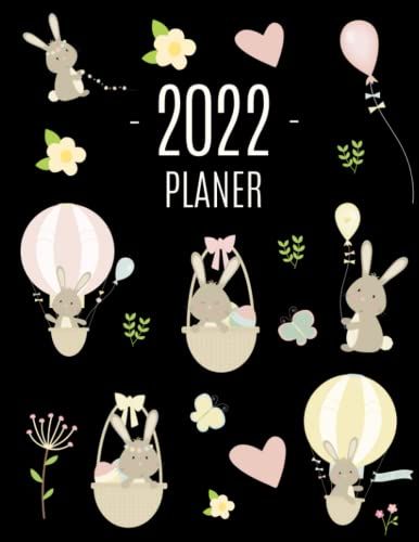 Hase Planer 2022: Tagesplaner 2022 Januar - December (12 Monate) | Ideal Für Die Schule, Studium Und Das Büro | Agenda Organizer Mit Raum Für Notizen