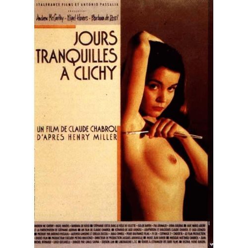 Jours Tranquilles À Clichy - Claude Chabrol - Andrew Mccarthy - Henry Miller - Affiche De Cinéma Pliée 60x40 Cm 
