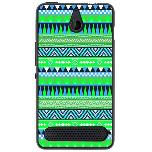 Coque Souple Pour Microsoft Lumia 550 Avec Impression Motifs Aztèque Bleu Et Ve