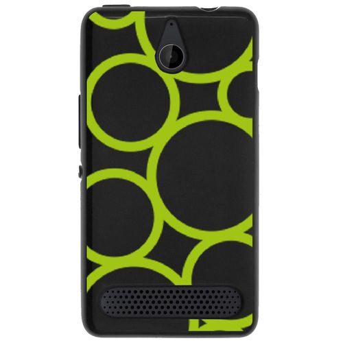 Coque Souple Pour Microsoft Lumia 550 Avec Impression Motifs Ronds Verts