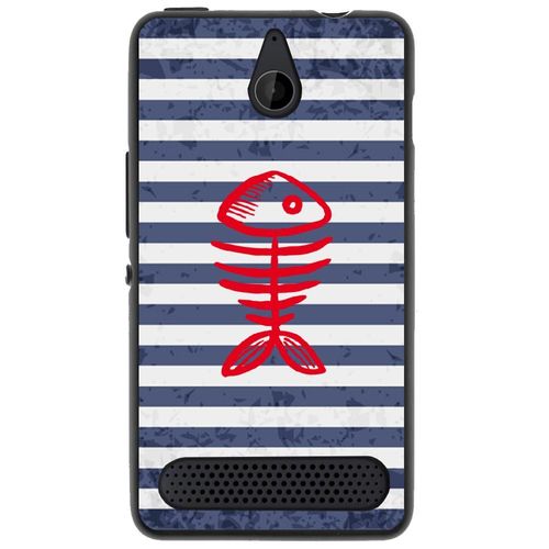 Coque Souple Pour Microsoft Lumia 550 Avec Impression Motifs Squelette Poisson