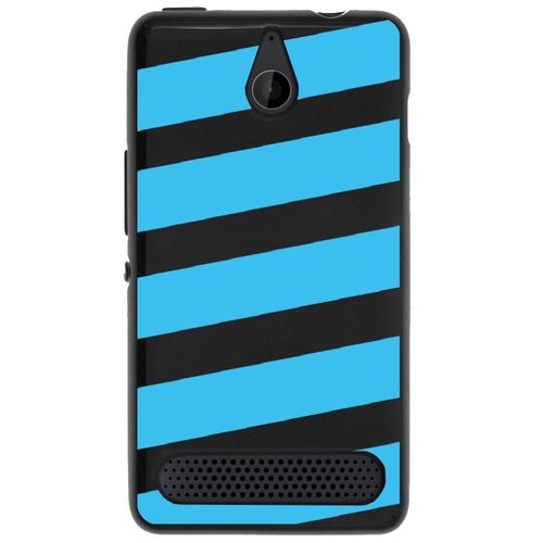 Coque Souple Pour Microsoft Lumia 550 Avec Impression Motifs Bandes Bleues