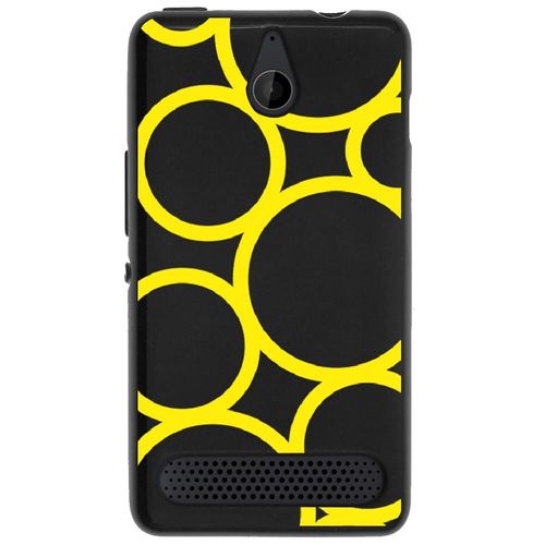 Coque Souple Pour Microsoft Lumia 550 Avec Impression Motifs Ronds Jaunes