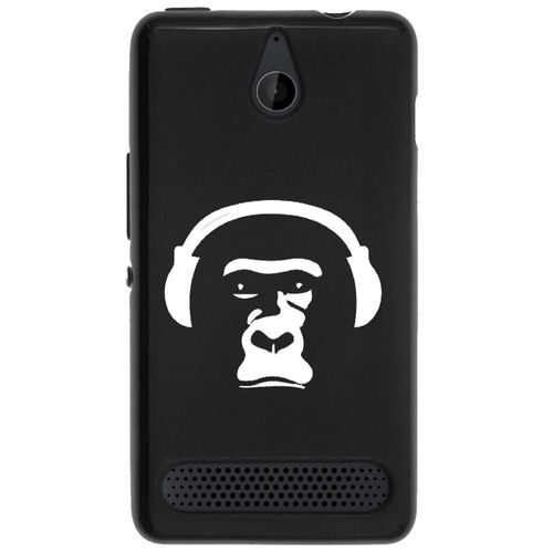 Coque Souple Pour Microsoft Lumia 550 Avec Impression Motifs Singe Avec Son Casq