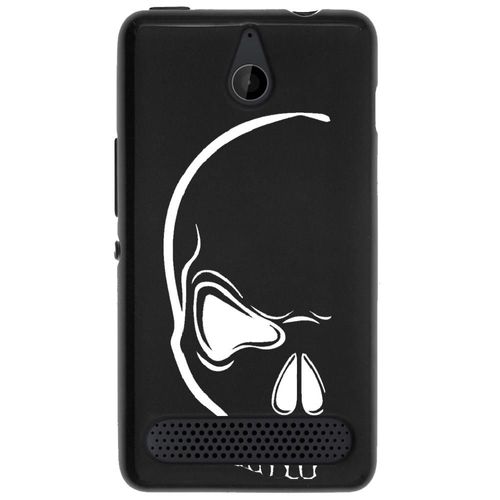 Coque Souple Pour Microsoft Lumia 550 Avec Impression Motifs Crâne Blanc
