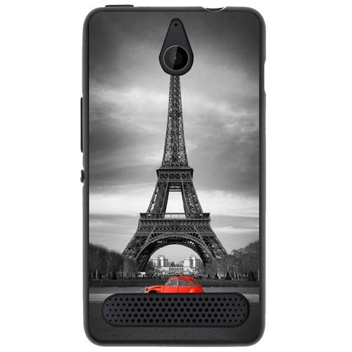 Coque Souple Pour Microsoft Lumia 550 Avec Impression Motifs Paris Et 2cv Rouge