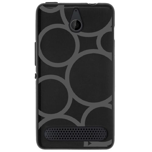 Coque Souple Pour Microsoft Lumia 550 Avec Impression Motifs Ronds Gris