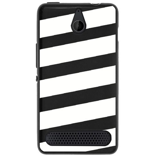Coque Souple Pour Microsoft Lumia 550 Avec Impression Motifs Bandes Blanches