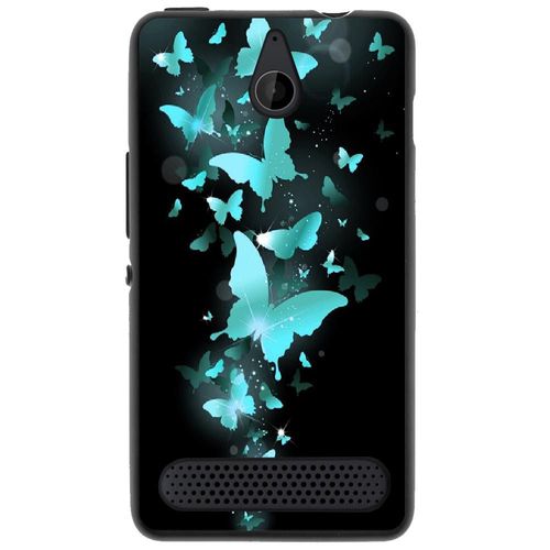 Coque Souple Pour Microsoft Lumia 550 Avec Impression Motifs Papillons Bleus