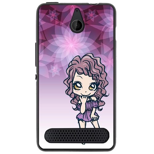 Coque Souple Pour Microsoft Lumia 550 Avec Impression Motifs Manga Fille Violett