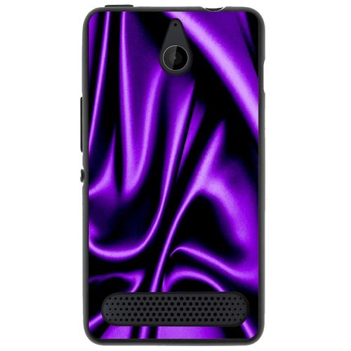 Coque Souple Pour Microsoft Lumia 550 Avec Impression Motifs Soie Drapée Mauve