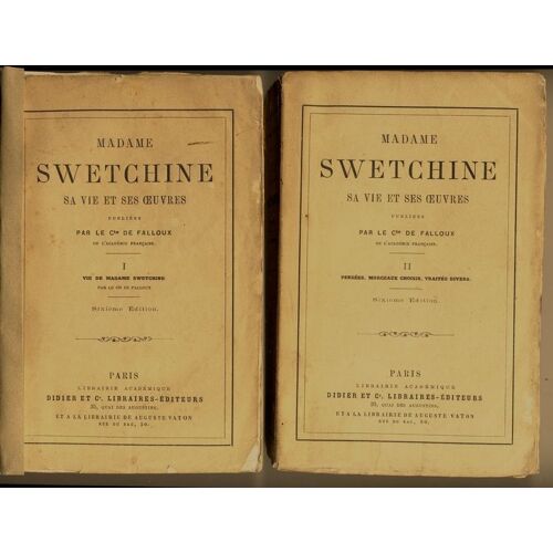 Madame Swetchine Sa Vie Et Ses Oeuvres