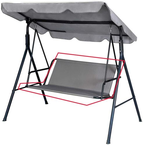 Ulteronixshop-Housse De Siège De Jardin Pour Balançoire De Jardin, Housse De Chaise De Jardin Couvre-Siège Swing, 2 Et 3 Places (Gris, 148 X 50 X 50cm)