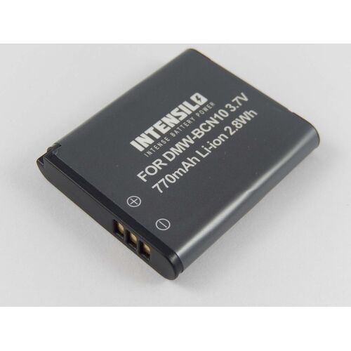 INTENSILO Li-Ion Batterie 770mAh (3.7V) pour appareil photo, caméscope Panasonic Lumix DMC-LF1, DMC-LF1K, DMC-LF1W. Remplace : DMW-BCN10, DMW-BCN10E.