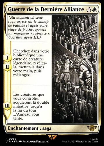 Guerre De La Dernière Alliance - Magic - Le Seigneur Des Anneaux - Chroniques De La Terre Du Milieu - R - 36