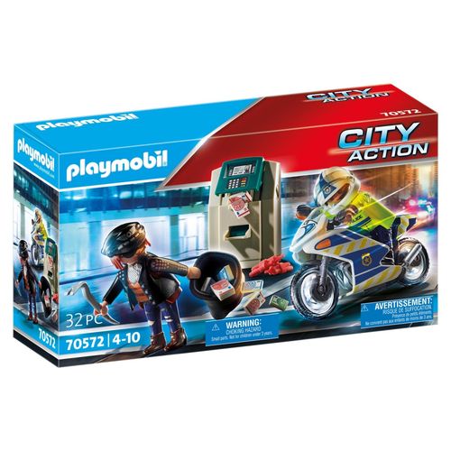 Playmobil 70572 -  Policier  Moto Et Voleur
