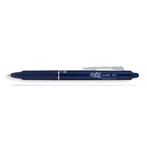 Pilot Stylo Roller Frixion Ball Clicker 07, Bleu Noir
