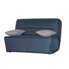 GALA Banquette BZ - Tissu Bleu - Made in France - Couchage quotidien - L 142 x P 96 x H 90 cm