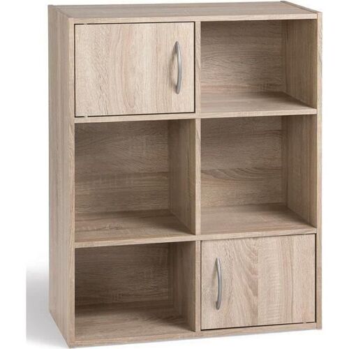 COMPO Meuble de rangement contemporain coloris chene - L 62 cm