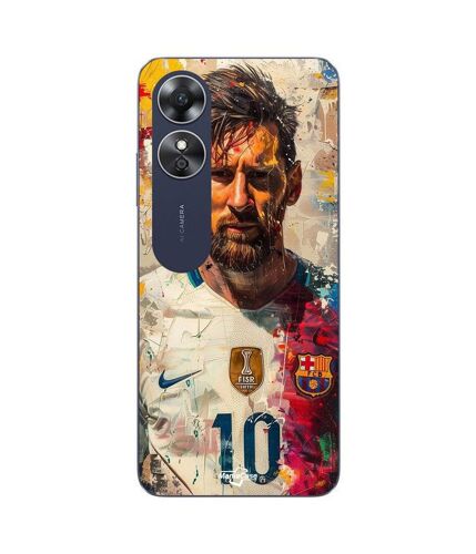 Coque Oppo A17 Messi Barcelone Argentine Champion Prime N°10