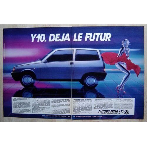 Publicité Papier - Voiture Autobianchi Y10 De 1985