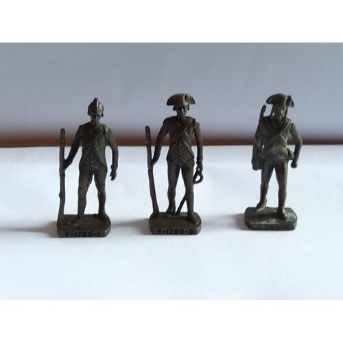 3 X Kinder Metal Soldats Français