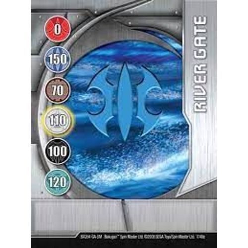 Carte Bakugan Battle Brawlers - River Gate - Portal Del Rio - Ba354 Ga Sm Gml 5l - 2009 Sega Toys/Spin Master - 07/48e - 9,5x7 Cm
