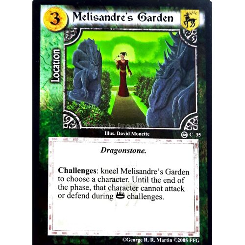 Carte A Game Of Thrones Ccg - Melisandre's Garden C#35