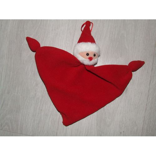 Bonhomme Doudou Plat Pere Noel Rouge