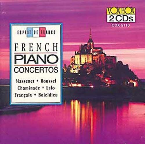 Conc. Francais Pour Piano : Boieldieu, Massenet, Pierne, Lalo, Chainade, Roussel,