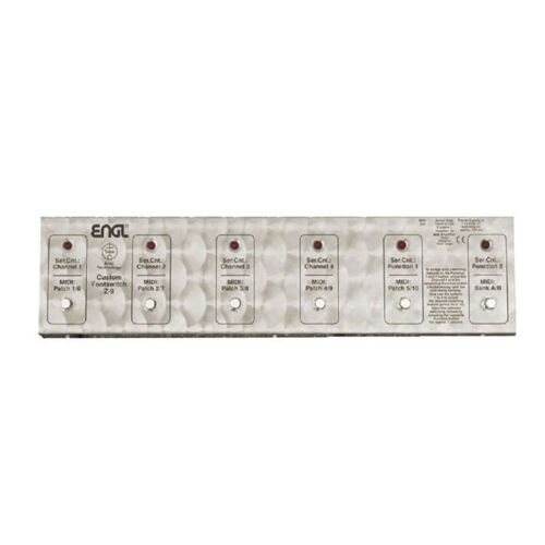 Engl Z-9 - Footswitch 6 Fonctions Et Pédalier Midi 10 Présets