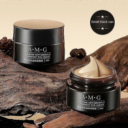 Caféine Anti-Rides Crème Pour Les Yeux De Nuit A.M.G Small Brown Bottle Eye Cream 