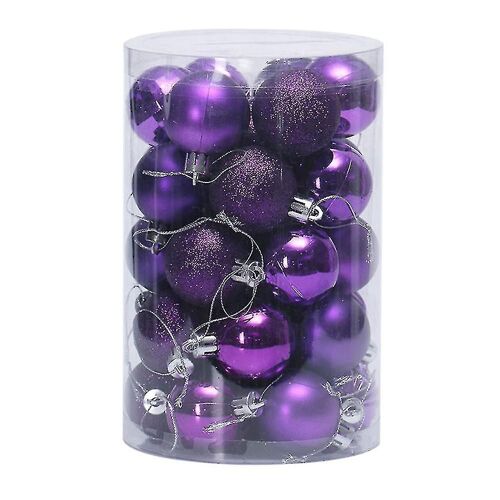 34 pièces 4cm incassable boules de Noël ornements pour arbre de Noël mariage anniversaire bd