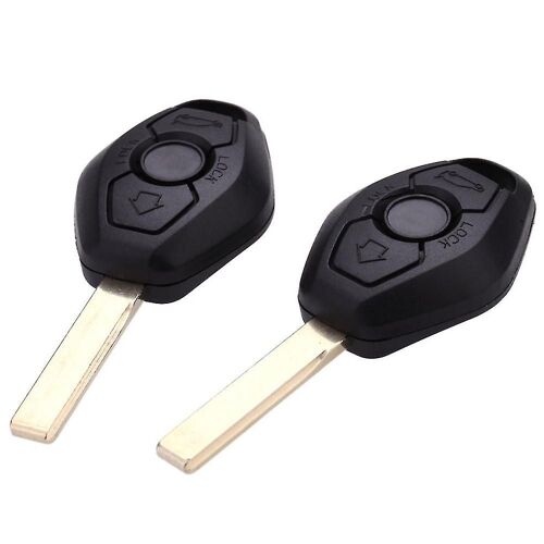 2pcs Uncut Car Replacement Remote Key Shell Case Pour 1 3 5 6 7 X3 X5 E53 E46 E39 E60 Z4