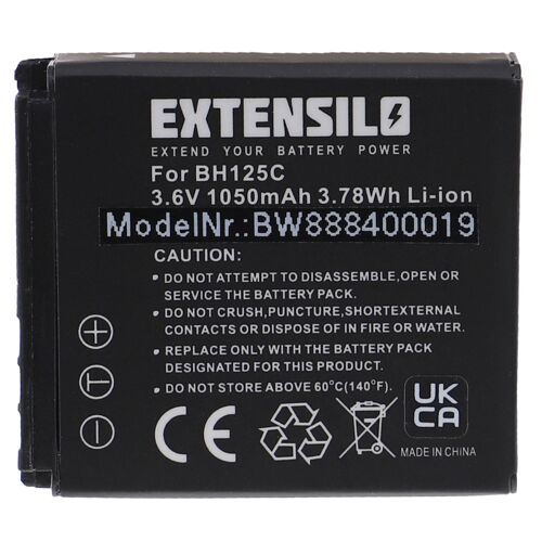 EXTENSILO Batterie compatible avec Kodak Pixpro SP360 4K caméra de sport, appareil photo (1050mAh, 3,6V, Li-ion)