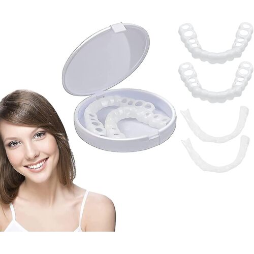 Fausses Dents Denture Snap Smile Dents Broches Haut Et Bas Pour Femmes Et Hommes Améliorer Le Sourire Ty