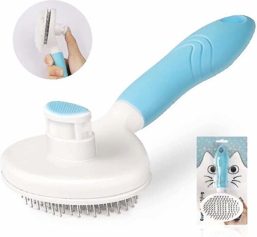 Mise À Niveau Brosse Pour Chien, Brosse Pour Chat, Brosse Autonettoyante Brosse À Fourrure Pour Chien Pour Chien - 95% Poils Morts, Professiona
