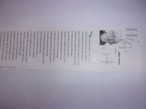 Marque Pages Hiver 54 Abbe Pierre