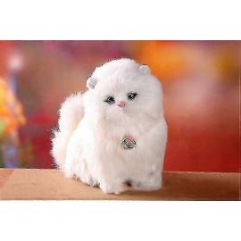 Électronique Peluche Chats Lovely Robot Animal Toy Cute Stuff Electric Cat Miowing Soft Kids Pet Model Décoration Poupée Pour Enfants Cadeau