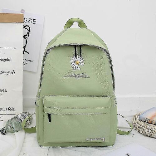 Le nouveau sac en toile Small Daisy Sac à dos pour jeunes collégiens vert