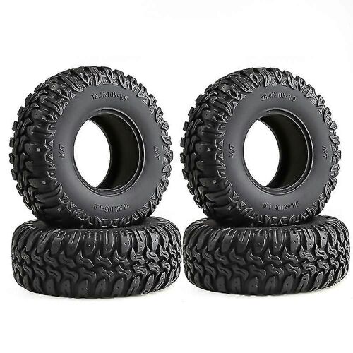 4pcs 105mm 1.9 Pneus En Caoutchouc Pneus De Roue Pour 1/10 Rc Crawler Car Trx4 D90 Axial Scx10 Ii Iii Redcat