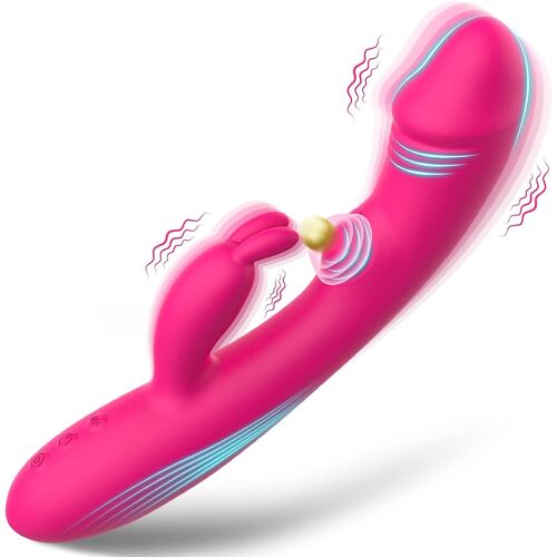 3 En 1 Point G Rabbit Vibromasseurs Feminin Clitoridien 10 Modes De Vibration Et Léchage Et 5 Modes De Pulsations Orgasme Gode Femme Sex Toy Sipx7 Étanche Jouets Sexuels