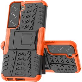Coque pour Samsung S22 5G Protection Militaire Shock-Absorption et Anti-Rayures Amovible 2 en 1 Coque de Samsung Galaxy S22 5G. Hyun Orange